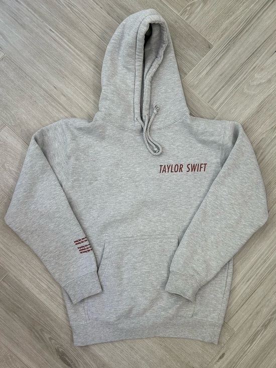 Taylor Swift Tops - Taylor Swift Red Heather Gray Hoodie Official Concert Merchandise Small